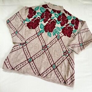rose knit sweater